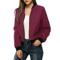 thumbnail image 5 of Turilly Womens Jackets Ladies Clearance, Women's Classic Quilted Jacket Short Bomber Jacket Coat, 5 of 9