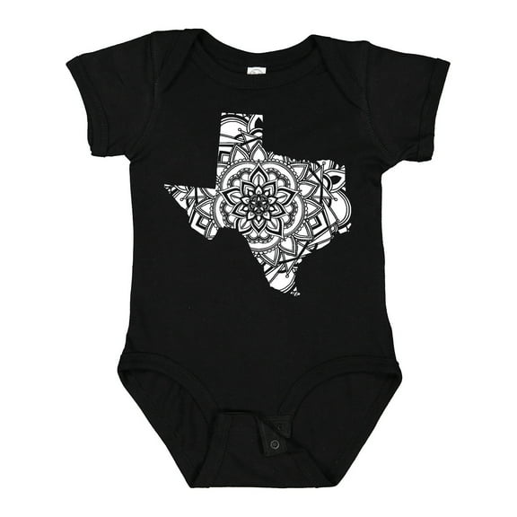 Inktastic Texas Silhouette Mandala Boys or Girls Baby Bodysuit