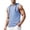 Blue, variant on Men's Workout Drawstring Hooded Tank Tops Textured Sports Training Sleeveless Gym Hoodies Bodybuilding Cut off Muscle Shirts White