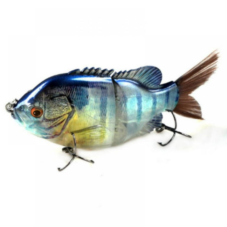 2 Section Bluegill Swimbait 5.5in/2oz,Topwater Fishing Lure Floating  Swimbait for Bass Jointed Swimbaits 