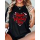 thumbnail image 1 of Camiseta 100 % algodón con texto "Feliz Día de San Valentín", ideal para parejas, hombres, mujeres, adolescentes, jóvenes y para el tiempo libre., 1 of 7