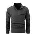 thumbnail image 4 of Men's Polo Shirts Casual Short Sleeve 2026 Button Stylish Summer T Shirt Color Block Golf Slim Fit Shirts with Collar, XL, 4 of 5
