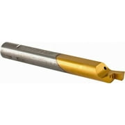 Carmex 0.08" Groove Width, 0.31" Min Hole Diam, 7/8" Max Hole Depth, Face Grooving Tool 0.12" Projection, 2" OAL, Solid Carbide, TiN Finish