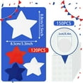 thumbnail image 2 of Star Cutout, 120Pcs Patriotic Star Cutout 4th of July Star Cutouts Red Blue White Star Classroom Bulletin Board Decorations for Independence Day School Party Craft Supplies, 2 of 7