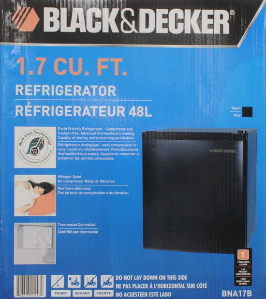 Black & Decker Nucool 1.7 Cu Ft Compact Fridge, White 