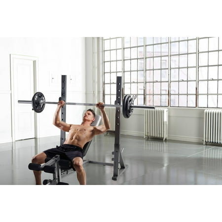 Gold S Gym Xr 10 1 Olympic Weight Bench With Weight Storage