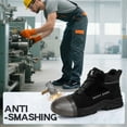 thumbnail image 2 of LAoutun Steel Toe Shoes for Men Lightweight Work Boots Comfortable Safety Boots Industrial Shoe, 2 of 6