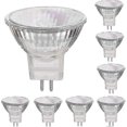 thumbnail image 1 of Burrcr 12V 35W MR16 GU5.3 Halogen Lamps Warm White Dimmable Pack Of 8, 1 of 4