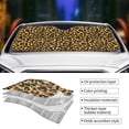 thumbnail image 5 of Disketp Windshield Sun Shade, Car Sun Shade For Front Window Gold Glitter Leopard Sunshades Sun Visor Protector Blocks Uv Rays Foldable, 5 of 9