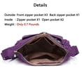 thumbnail image 5 of MINTEGRA Bolso bandolera para mujer de nailon impermeable, bolso de hombro, bolso de mensajero, bolsos ligeros, 5 of 5