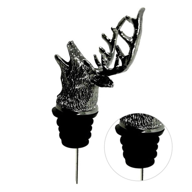 Inteprter Vertedor de vino Vertedor en forma de animal Boca de vino no deformable para el hogar Restaurante Hotel, Negro Type3 NO3 Inteprter HA001763-02