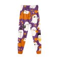 thumbnail image 7 of felwors Halloween Pajamas Big Boy Girls Crew Neck Cute Print Pajama Sets Long Sleeve Lovely Sleepwear 2 Piece Pjs Multiple Cartoon Jammies Pajama (Dark Purple,5-6 Years), 7 of 7