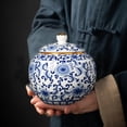 thumbnail image 4 of Ceramic Garlic Keeper Storage Jar: Blue and White Porcelain Garlic Holder, Breathable Garlic Storage Tank, Kitchen Garlic Saver Storage Chili Garlic Container, 4 of 6