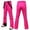 Hot Pink, variant on Pants for Women Bundle Foot Long Elastic Waisted Drawstring Pocket Plain Cargo Pants Women Insulated Snowboard Suspenders Pants Snow Ski Bib Trousers