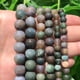 thumbnail image 3 of Cuentas redondas de amazonita mate de piedra natural para hacer joyas, perlas sueltas, pulseras y collares, 15'', 4/6/8/10/12 mm, 3 of 5