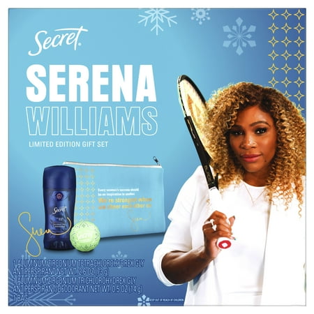 ($17 Value) Secret Antiperspirant Deodorant Holiday Pack for Women with Essential Oils, Coconut Oil and Mandarin Scent, 2.6oz. & Secret Freshies Invisible Solid (Free Cosmetics Bag).