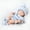 E, variant on Zonao 18cm Reborn Doll with Pacifier & Bib,Soft Vinyl Baby Doll,Realistic Simulation Toy for Kids,Ideal Gift for Ages 3+
