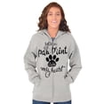 thumbnail image 3 of Paw Print In My Heart Cute Pet Owner Zip Hoodie Sweatshirt Women Brisco Brands S, 3 of 5