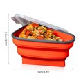 thumbnail image 2 of Contenedor de rebanadas de Pizza con tapas, protector de almacenamiento plegable reutilizable de silicona para rebanadas de Pizza, 2 of 9