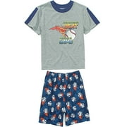 Boy's Two-Piece Flaming Baseball Sleepwear Set