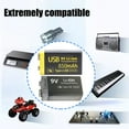 thumbnail image 3 of CUITING Type C Batterie Lithium 9V 6F22 800/1100mAh Rechargeable Parfaite pour Alarmes, 3 of 13
