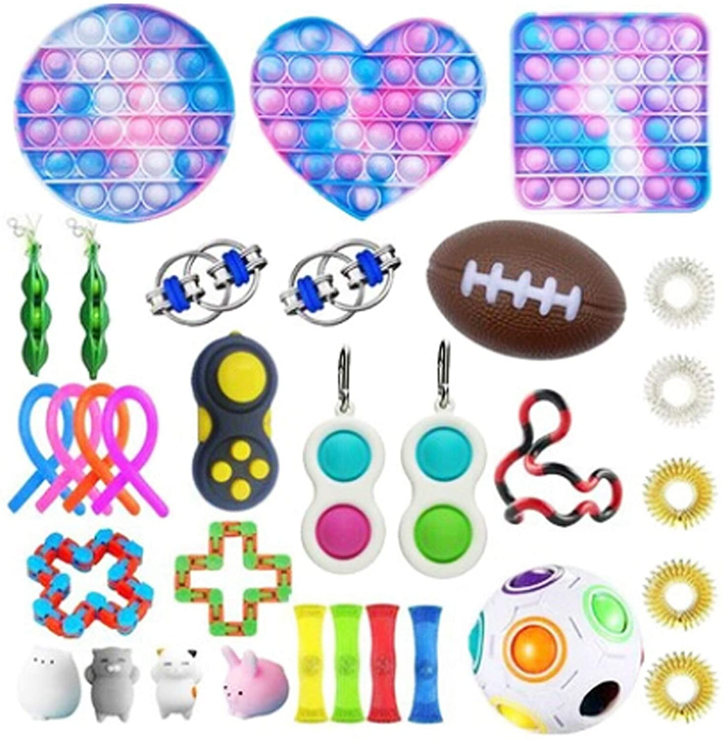 Details about   Fidget Sensory Toys Set 20 Pack For Stress Relief Hot Anti-Anxiety Stocking T7O4 
