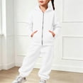 thumbnail image 2 of Bigetiay Kids Casual Hoodie Sweatshirt for Girls with Relaxed Fit Cozy 2 Piece Outfit Everyday And School Days, Size 8-9 Years, 2 of 6