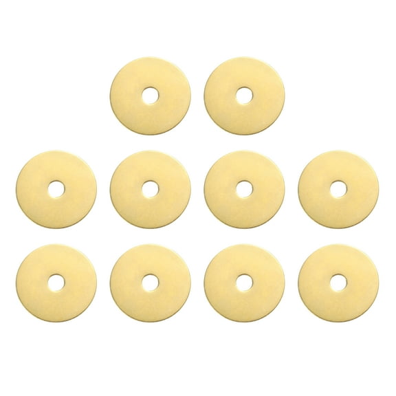 Uxcell 10pack Cabinet Knob Backplate, 1.18 Inch Round Shape Radial Brass Backplate Washers Classical Furniture Decoration Gasket for Cabinet Drawer Cupboard Doors Hardware