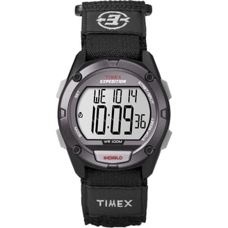 Timex Expedition T49660 Black/Blue Nylon Velcro Women\'s Watch Expedition Chrono-Alarm-Timer 33mm Fabric Strap Watch  main image 4
