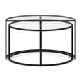 thumbnail image 5 of Evelyn&Zoe Luna Round & Demilune Nested Coffee Table, Blackened Bronze, 5 of 5