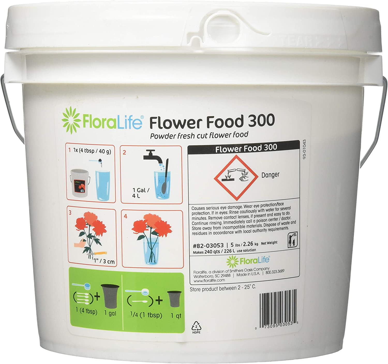 FloraLife Cut Flower Food - Floral Food for Fresh Cut Flowers - Optimal  Nutrition Solution for Flower Bunches, Bouquets and Arrangements