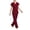 B-Wine, variant on Fengactive Scrubs for Women Set Stretch Stand Collared Scrub Top Long Pant Nursing Uniforms Scrubs Sets with Pockets