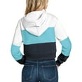thumbnail image 3 of Doublju Women's Color Block Long Sleeve Cozy Crop Zip Up Hoodie, 3 of 4