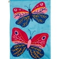 thumbnail image 1 of Evergreen Applique Double Sided House Flag -Beautiful Butterflies, High Quality Nylon, Decorative Seasonal Flag, Size - 28" x 44", 1 of 1