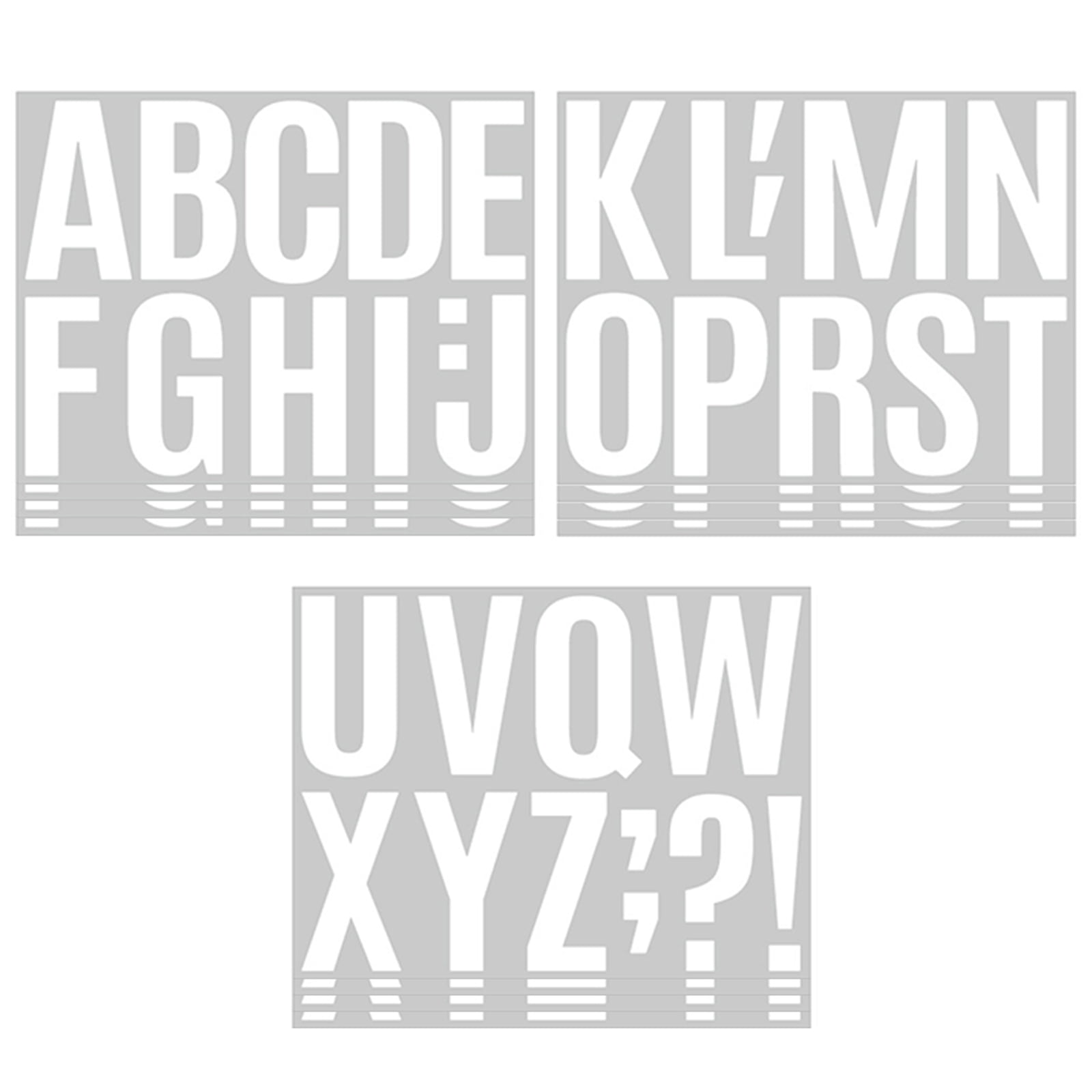 Litake 272pcs 24 Sheets Large Letter Stickers 4 Inch Vinyl Alphabet