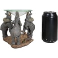 thumbnail image 6 of Ebros   Savanna Elephants Trumpeting Oil Warmer Statue Wax Burner Aroma Scent Diffuser Resin Safari Themed Decorative Figurine, 6 of 8
