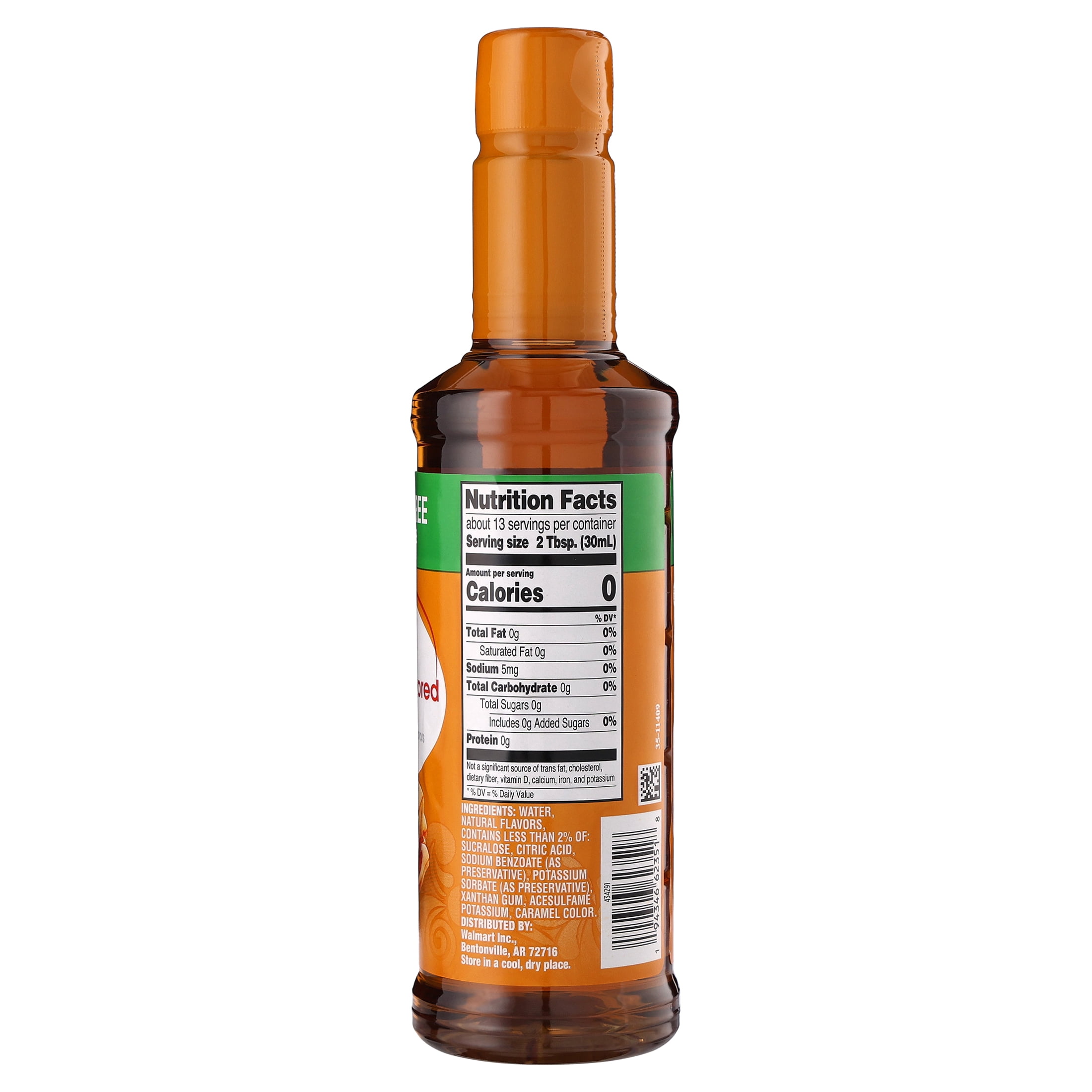 Great Value Sugar Free Caramel Flavored Syrup, 12.7 fl oz