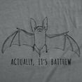 thumbnail image 2 of Mens Funny T Shirts Actually Its Batthew Sarcastic Bat Graphic Tee for Men Graphic Tees, 2 of 9