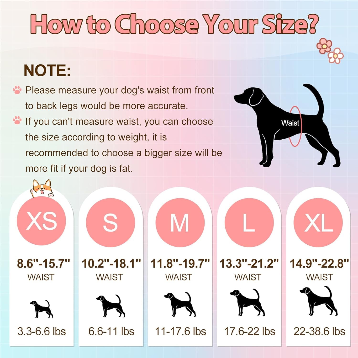 Disposable Dog Diapers Female, Just Pull It Up, Doggie Diapers for Female Dogs, Strong Absorbency | Leak Proof, for Dogs in Heat | Elderly | Disabled, S 10 PCS