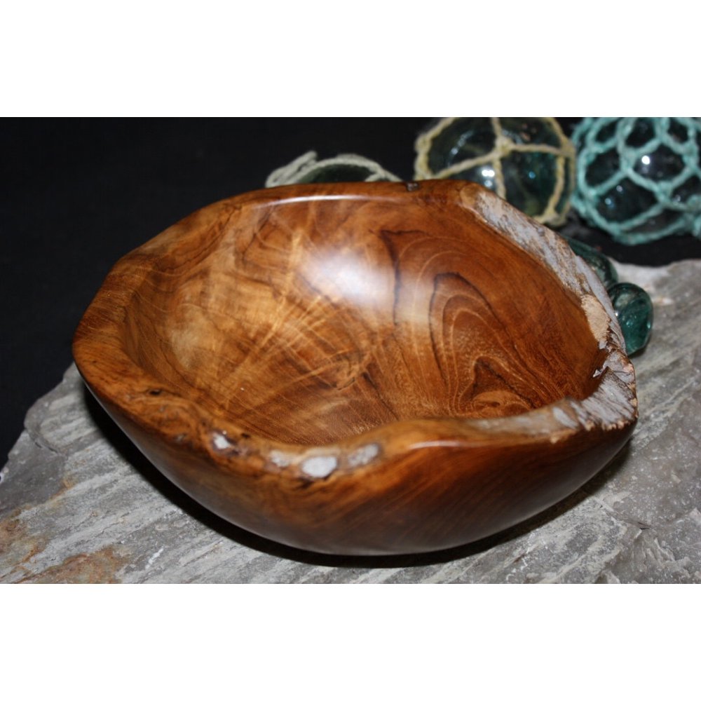 Wooden Bowl 8" Ashtray Rustic Tableware HWA74