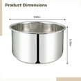 thumbnail image 4 of Stainless Steel Inner Pot for Rice Cooker, 5L Capacity, 304 Food-Grade Steel, Compatible with Various Cookers, Includes Sealing Ring, Quality and Easy to Clean, Ideal Replacement Pot, 4 of 5