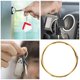 thumbnail image 3 of HEALEEP 200Ud Anillos De Llaves Pequeños Metálicos Dorados Para Organización De Hogar Y Oficina, 3 of 6