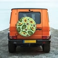 thumbnail image 2 of Daiia Avocado With Seeds Tire Covers , Travel Trailer Camper Truck SUV Motorhome Waterproof Wheel Cover, Sun Rain Snow Protector-17 inch, 2 of 9