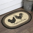 thumbnail image 4 of VHC Brands Sawyer Mill Farmhouse Charcoal Poultry Jute Kitchen Oval Rug, 4 of 7