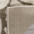 thumbnail image 5 of SAFAVIEH Florida Merrick Geometric Shag Area Rug, Smoke/Beige, 6'7" x 6'7" Square, 5 of 9