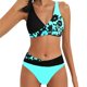 thumbnail image 1 of MKLEKYY Trajes De Baño Mujer Curvy Women'S Print High Waisted Tankini Two Tankini Set Swimsuit, 1 of 5