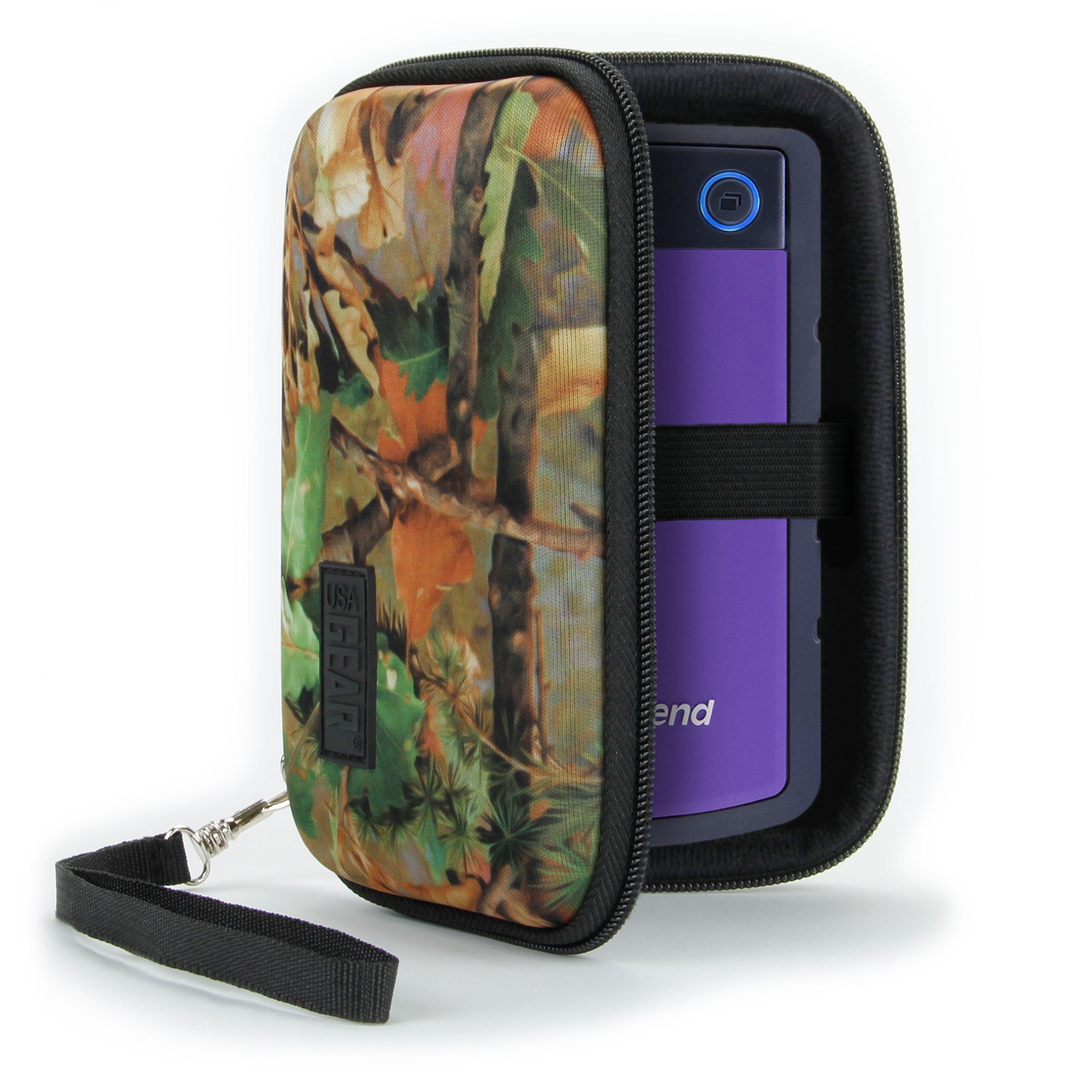 USA Gear External Portable Hard Drive Carrying Case Compatible with