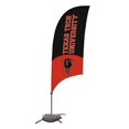 thumbnail image 1 of Showdown Displays 810029TTU-001 7,5 Pi Texas Tech Rouge Raiders Rasoir Plume NCAA Drapeau avec Base en Croix - No.001, 1 of 1