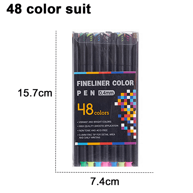 Colored Pens, Fineliner Porous Fine Point Pens, Fine Tip Drawing