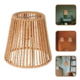 thumbnail image 2 of Shisuyan 4pcs Hand Woven Simulation Rattan Lamp Shade For E27 E14 Pendant Light Bohemian Paper Rope Lampshade Rustic Ceiling Lamp Cover For Living Room Bedroom, 2 of 8